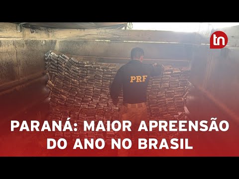 PRF do Paraná realiza maior apreensão de cocaína no país em 2025