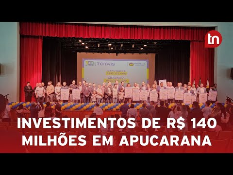 Rodolfo anuncia pacote de investimentos de R$ 140 milhões em Apucarana