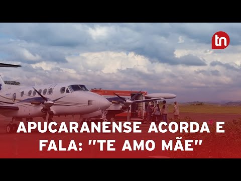 “Te amo, mãe”, disse apucaranense ferido em incêndio após acordar
