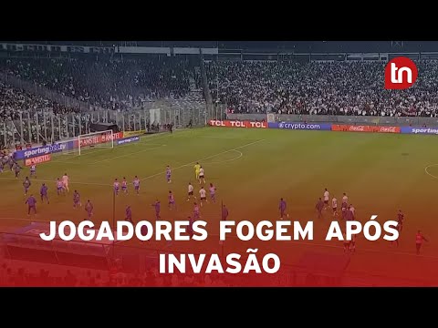 Vídeo mostra jogadores do Fortaleza fugindo após invasão de torcedores