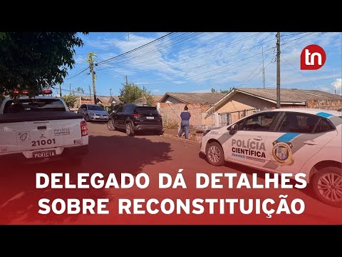 Polícia Civil reconstitui cena de crime em que mulher matou ex-marido