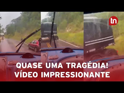 Vídeo mostra ultrapassagem que quase terminou em tragédia no Paraná