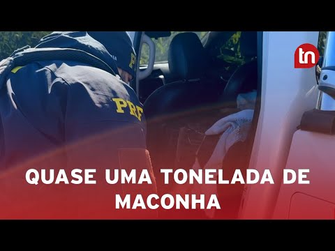 Após perseguição, PRF apreende quase uma tonelada de maconha no PR