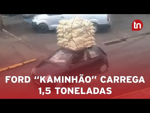 Ford “KaMinhão”: carro é flagrado com 1,5 t de batata no PR