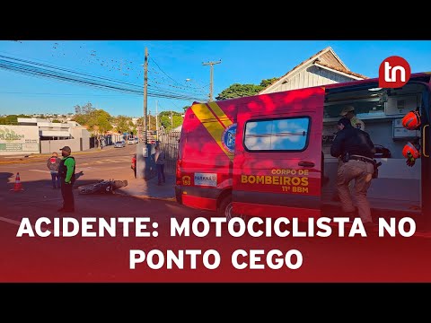 Motociclista fica ferido após colisão com Fiat Uno em Apucarana