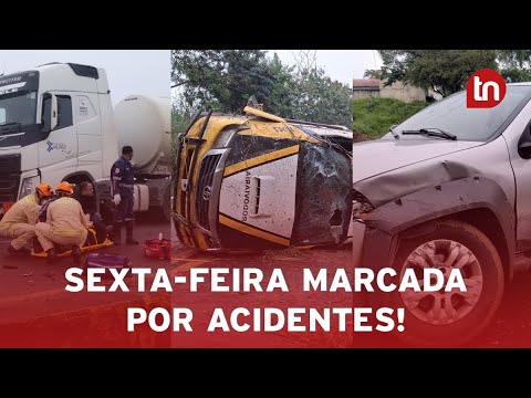 Três acidentes marcaram a sexta-feira no Vale do Ivaí