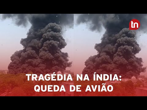 Veja momento da queda de avião com mais de 240 passageiros na Índia