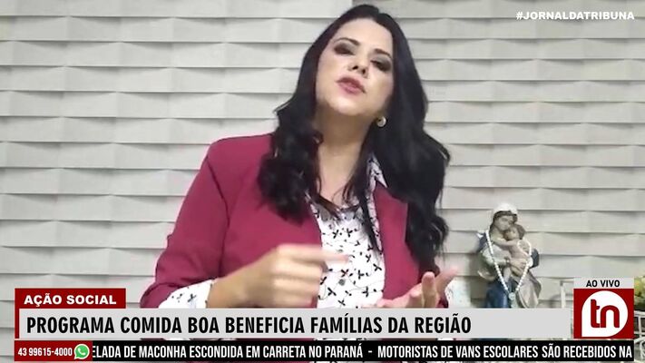 Programa comida boa beneficia famílias da região