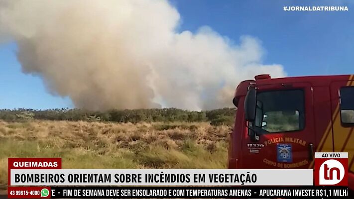 Bombeiros orientam sobre incêndios em vegetação