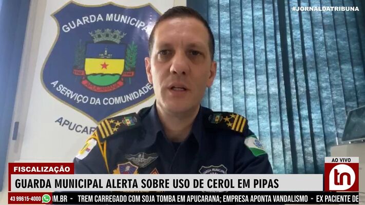 Guarda municipal alerta sobre uso de cerol em pipas