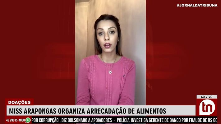 Miss Arapongas organiza arrecadação de alimentos