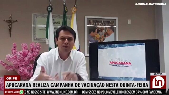Prefeito Junior da Femac fala sobre a campanha de vacinação contra a gripe que acontece amanhã em Apucarana