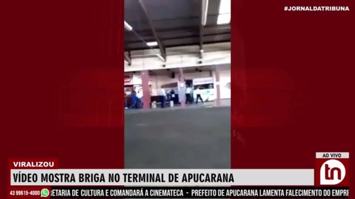 Briga no Terminal Urbano de Apucarana viraliza nas redes sociais