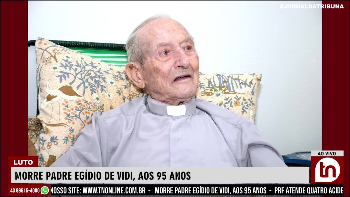 Morre Padre Egídio de Vidi, aos 95 anos