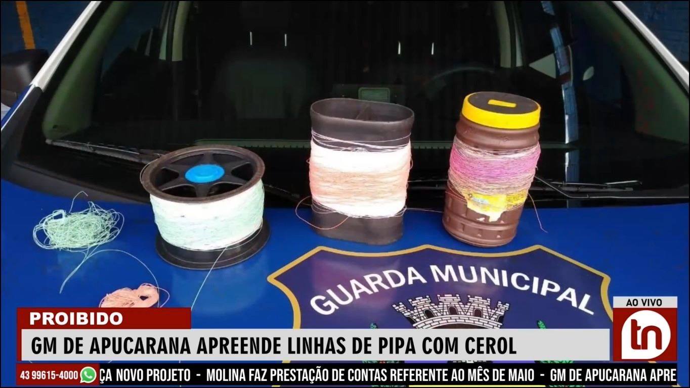 GM de Apucarana apreende linhas de pipa com cerol