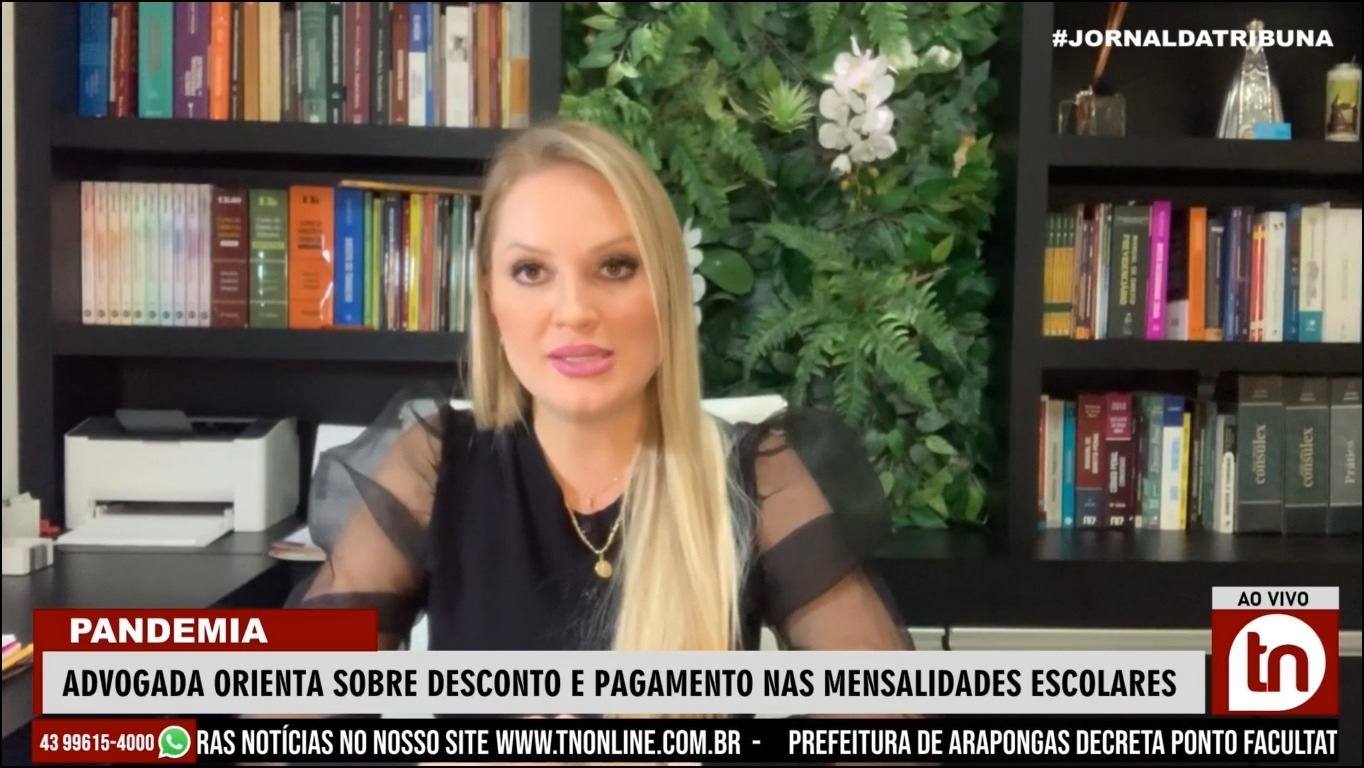 Advogada orienta sobre desconto de pagamentos e mensalidades escolares