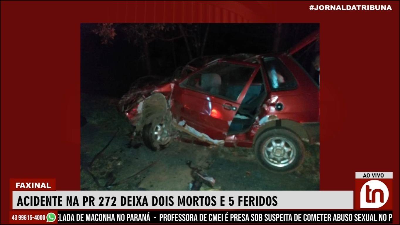 Acidente na PR-272 deixa dois 2 mortos e 5 feridos