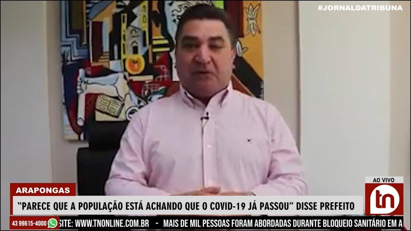 "Parece que a população está achando que o covid-19 já passou", diz Sérgio Onofre