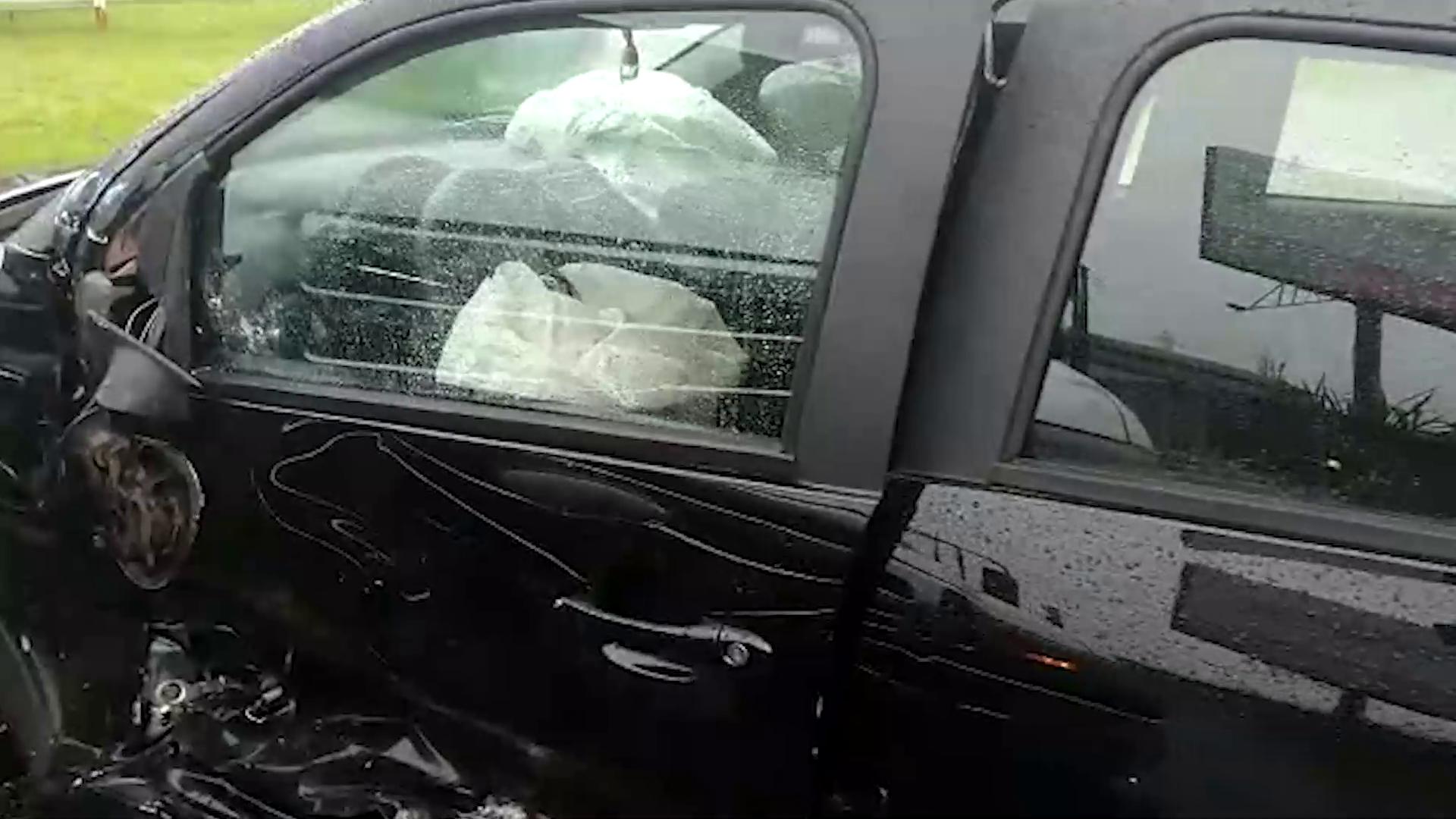 Motorista fica ferida em acidente no Parque Industrial Norte
