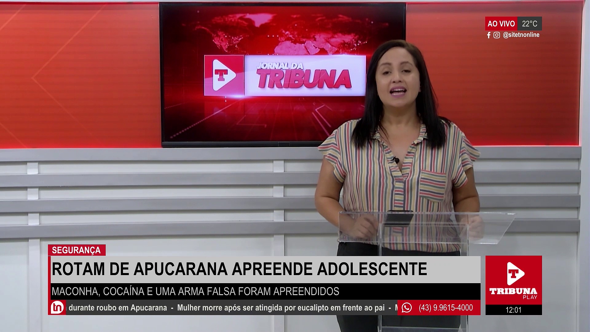 De novo: Rotam de Apucarana apreende adolescente com drogas