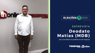 Deodato Matias (MDB), candidato à prefeitura de Arapuã