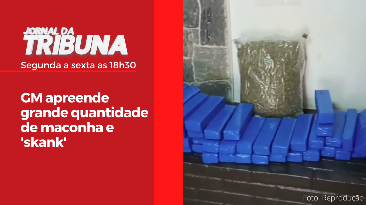 GM apreende grande quantidade de maconha e 'skank'
