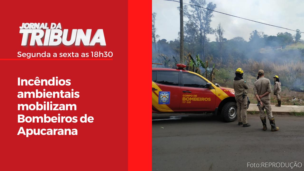 Incêndios ambientais mobilizam Bombeiros de Apucarana