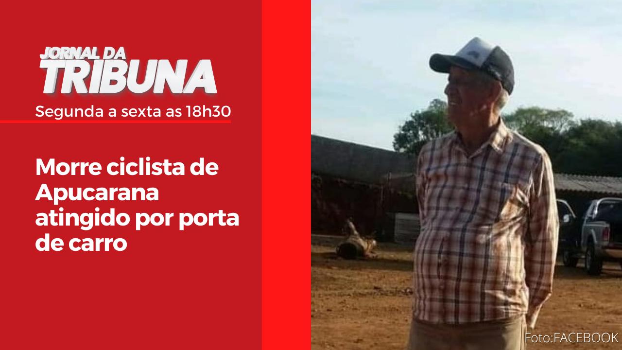 Morre ciclista de Apucarana atingido por porta de carro