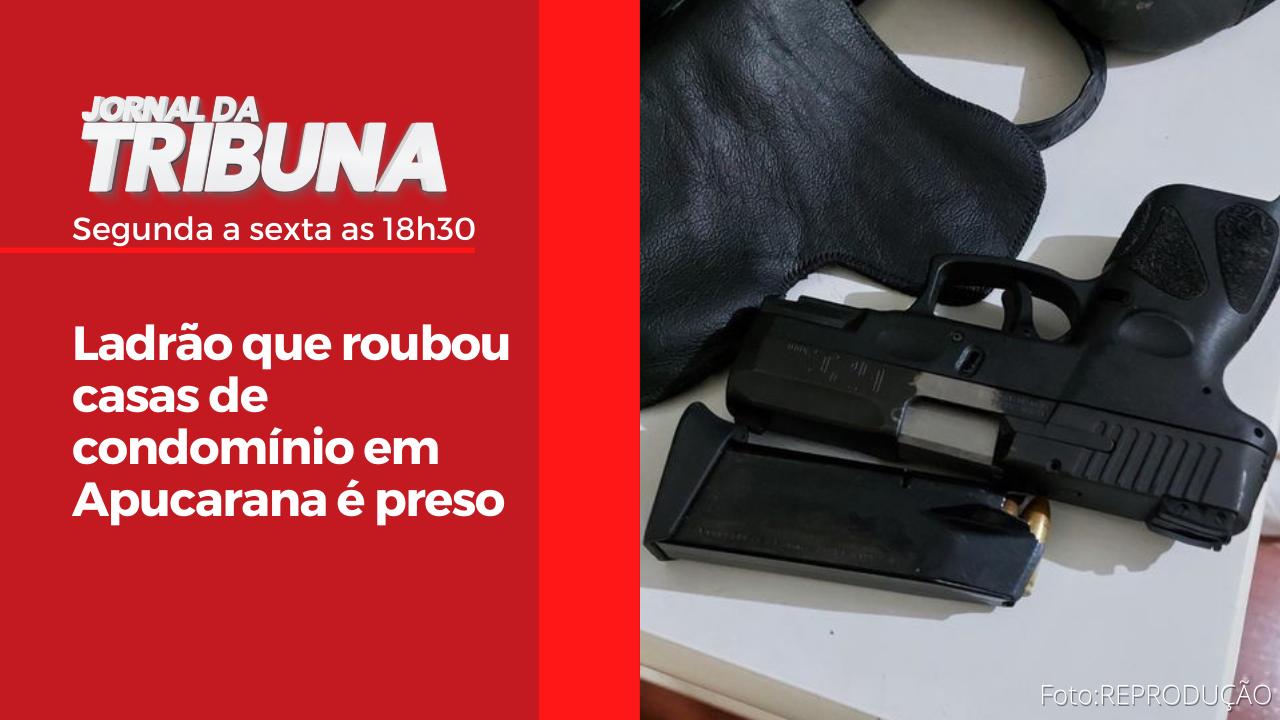 Ladrão que roubou casas de condomínio em Apucarana é preso