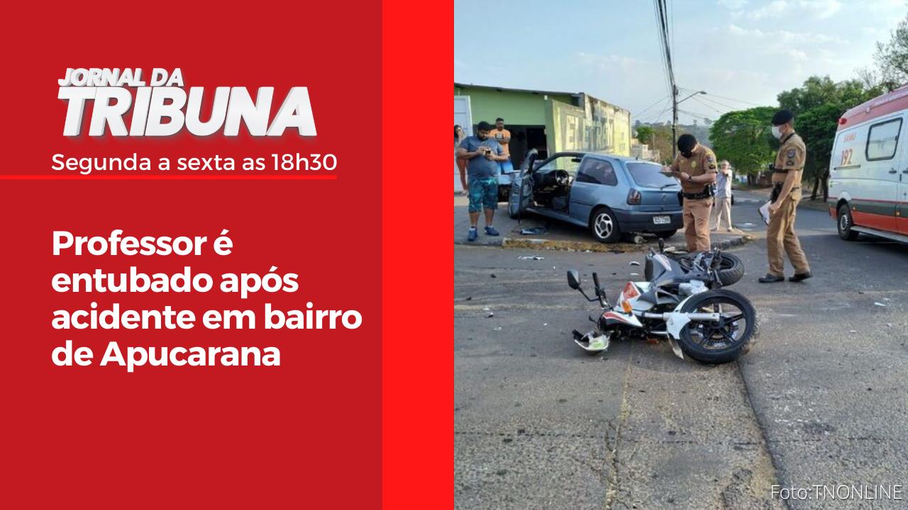 Professor é entubado após acidente em bairro de Apucarana