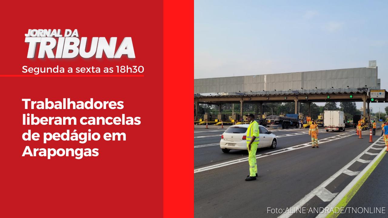Trabalhadores liberam cancelas de pedágio em Arapongas