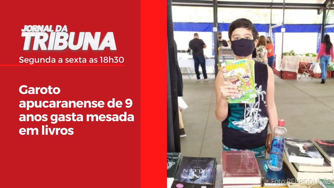 Garoto apucaranense de 9 anos gasta mesada em livros