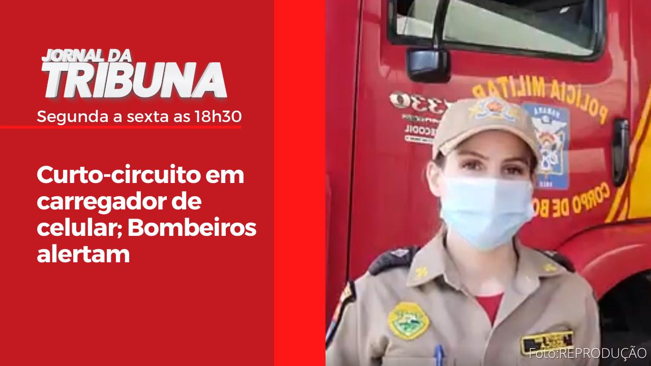 Curto-circuito em carregador de celular; Bombeiros alertam