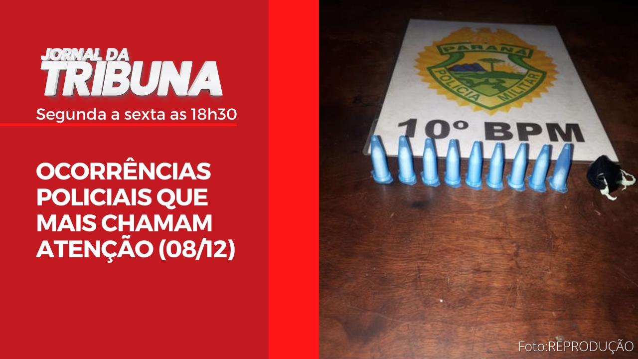 OCORRÊNCIAS POLICIAIS QUE MAIS CHAMAM ATENÇÃO (08/12)