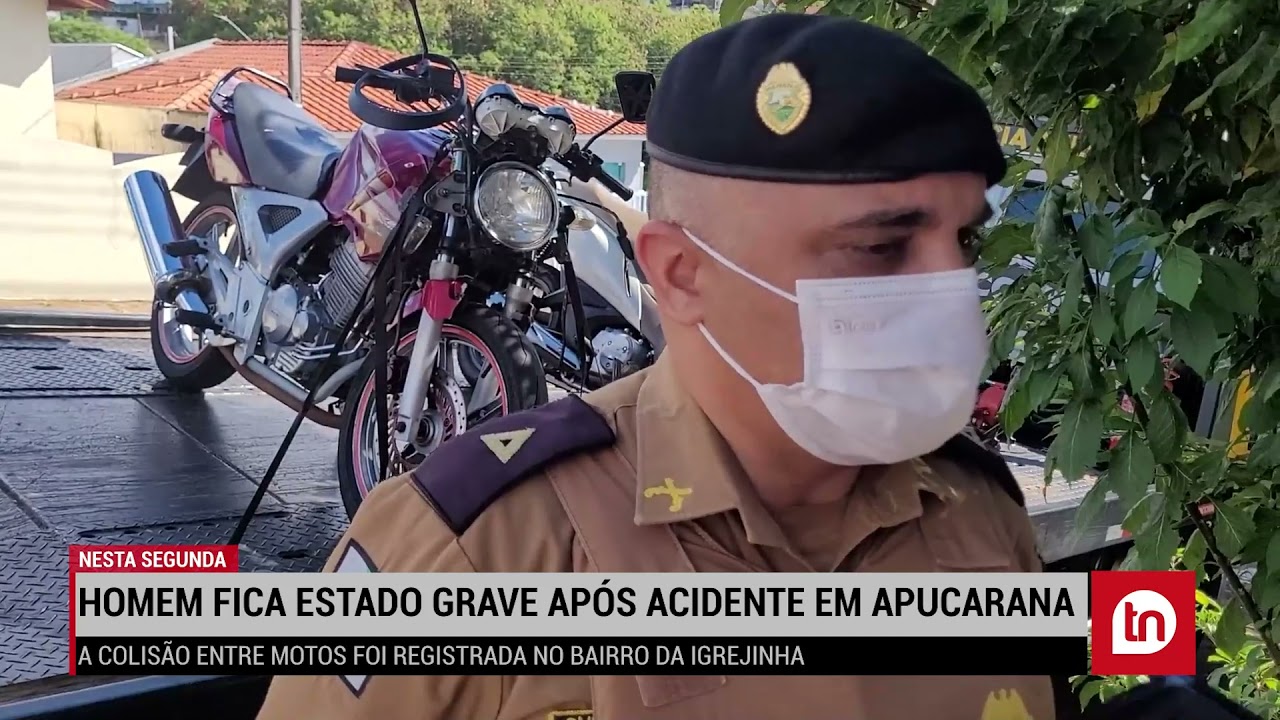 Homem fica em estado grave durante acidente em Apucarana