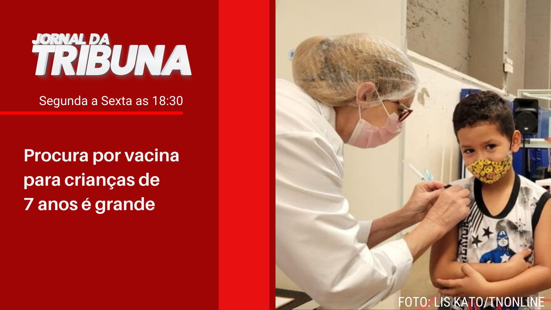 Procura por vacina para crianças de 7 anos é grande