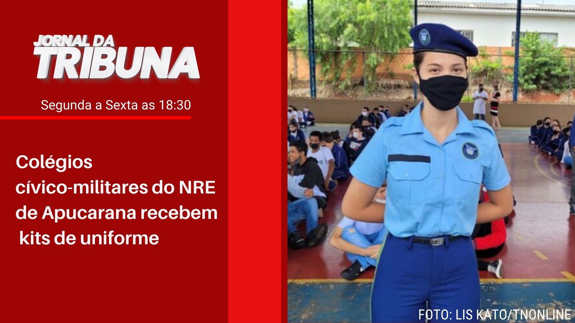 Colégios cívico-militares do NRE de Apucarana recebem kits de uniforme