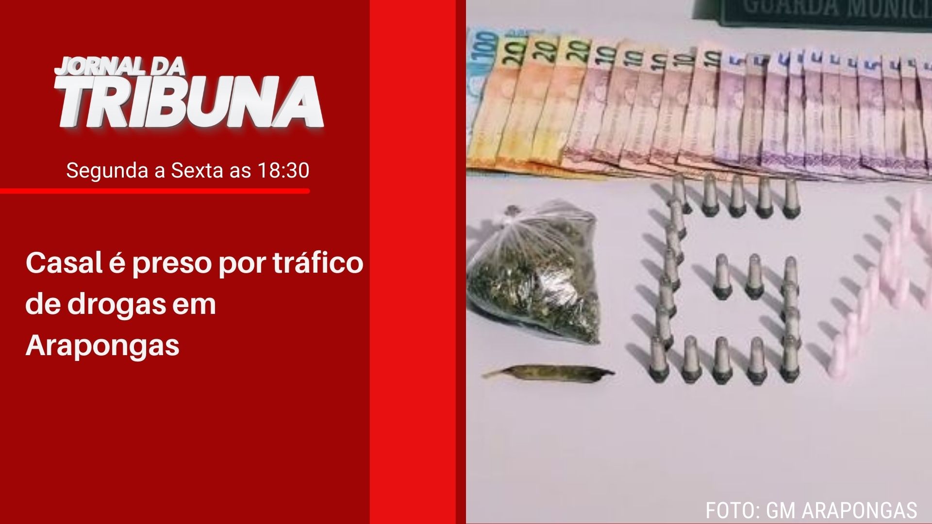 Casal é preso por tráfico de drogas em Arapongas