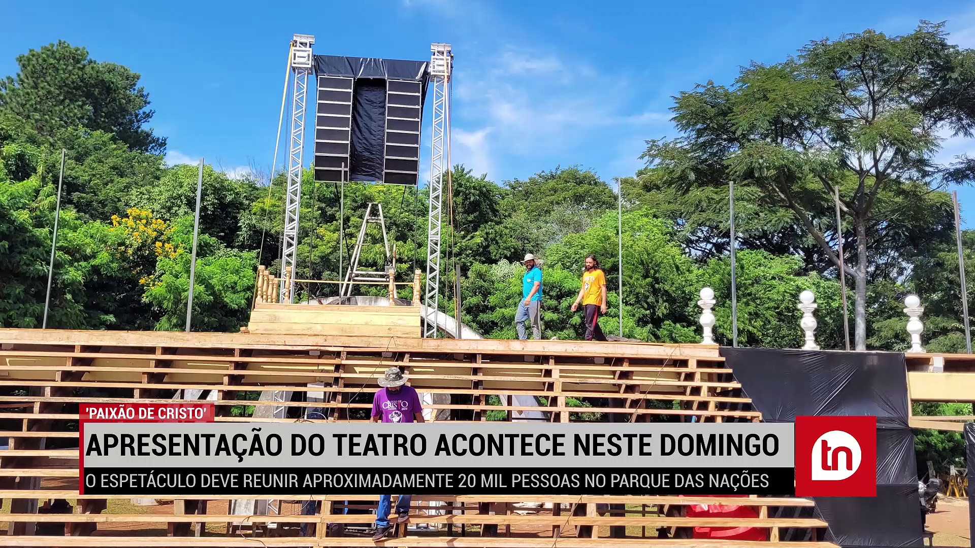 Apresentação do teatro 'Paixão de Cristo' acontece neste domingo