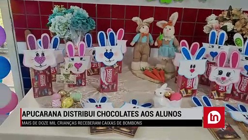 Apucarana distribui chocolates aos alunos da rede municipal