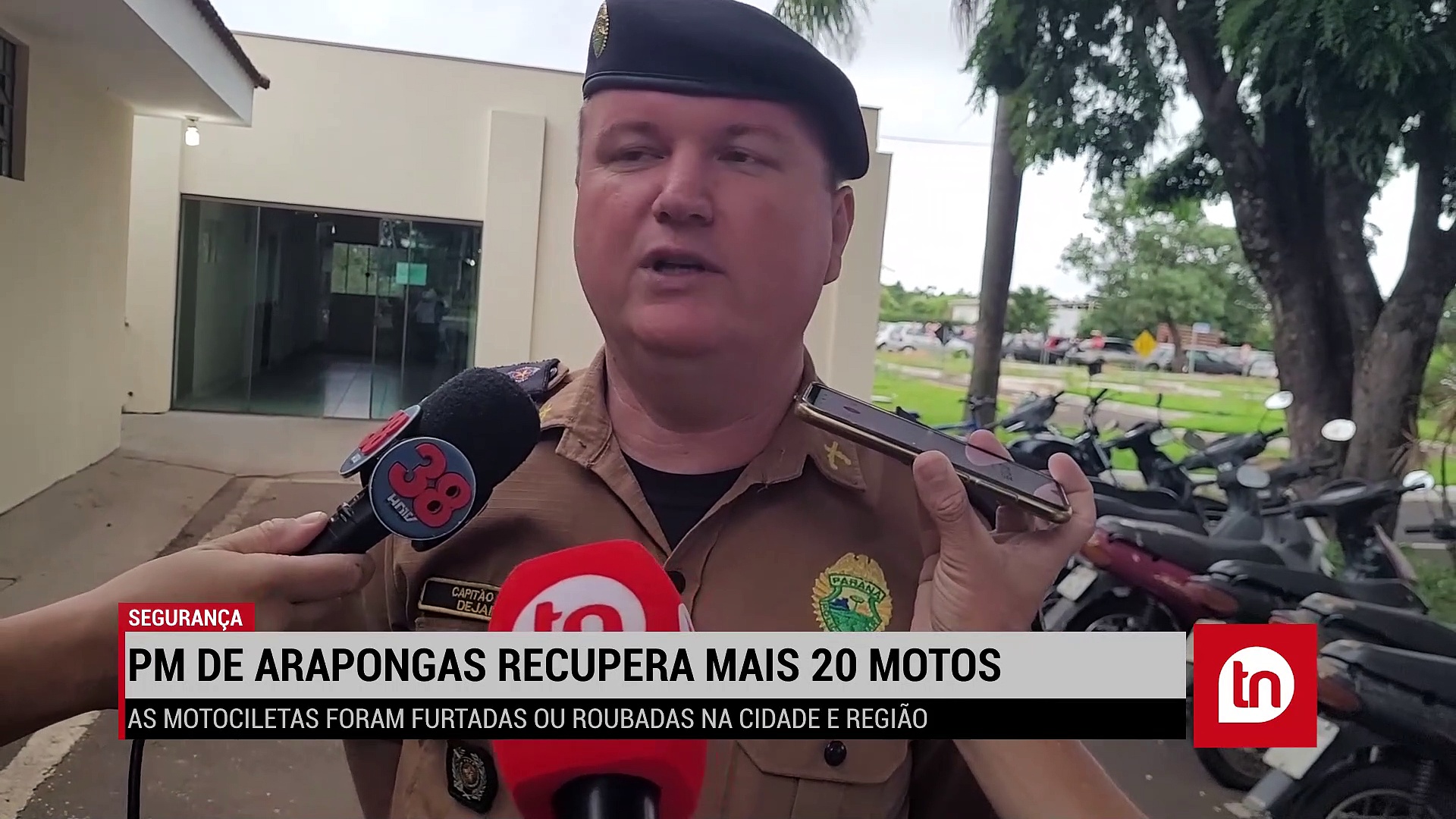 PM de Arapongas recupera mais de 20 motos; veja