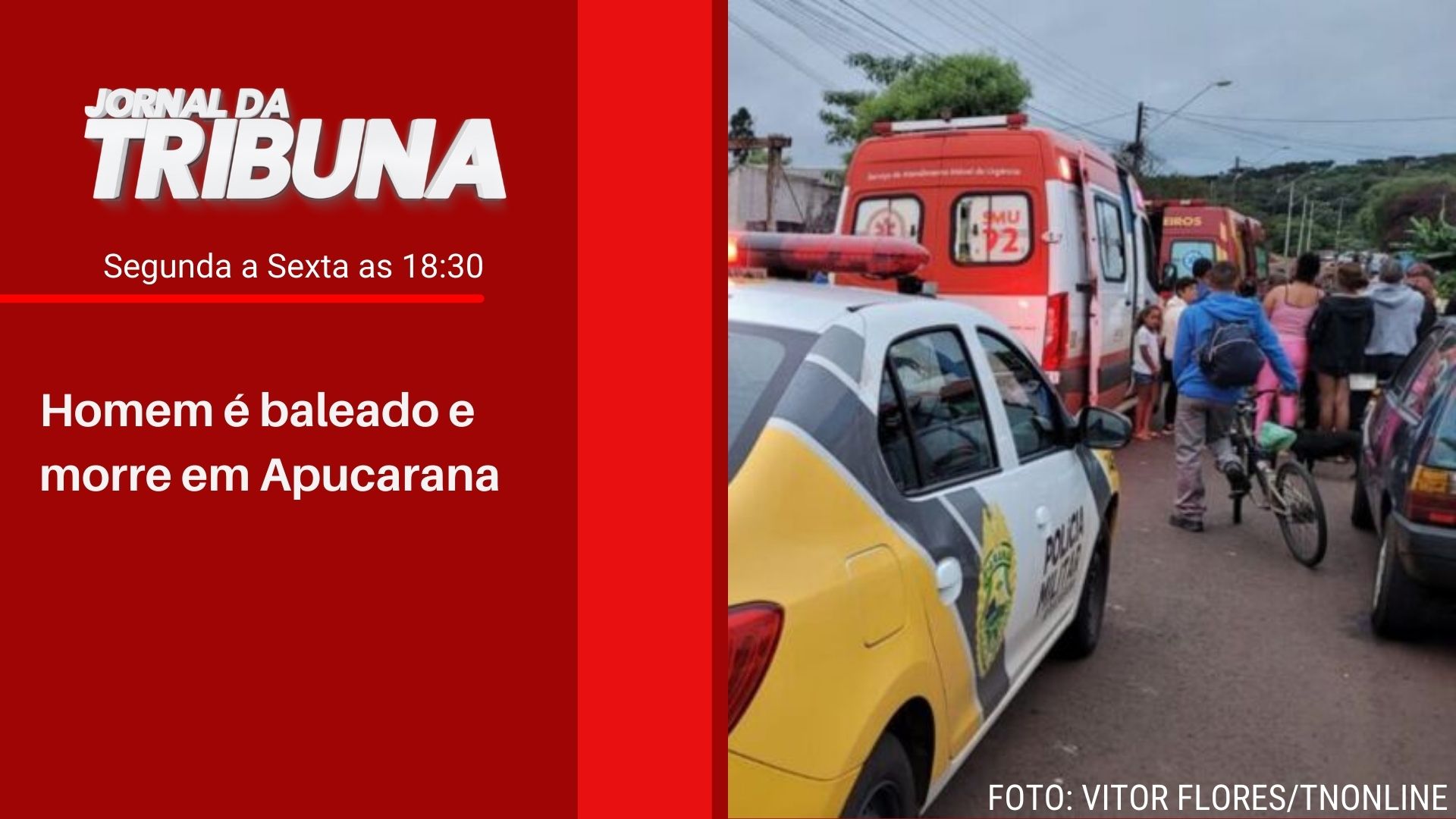 Urgente: homem é baleado e morre em Apucarana