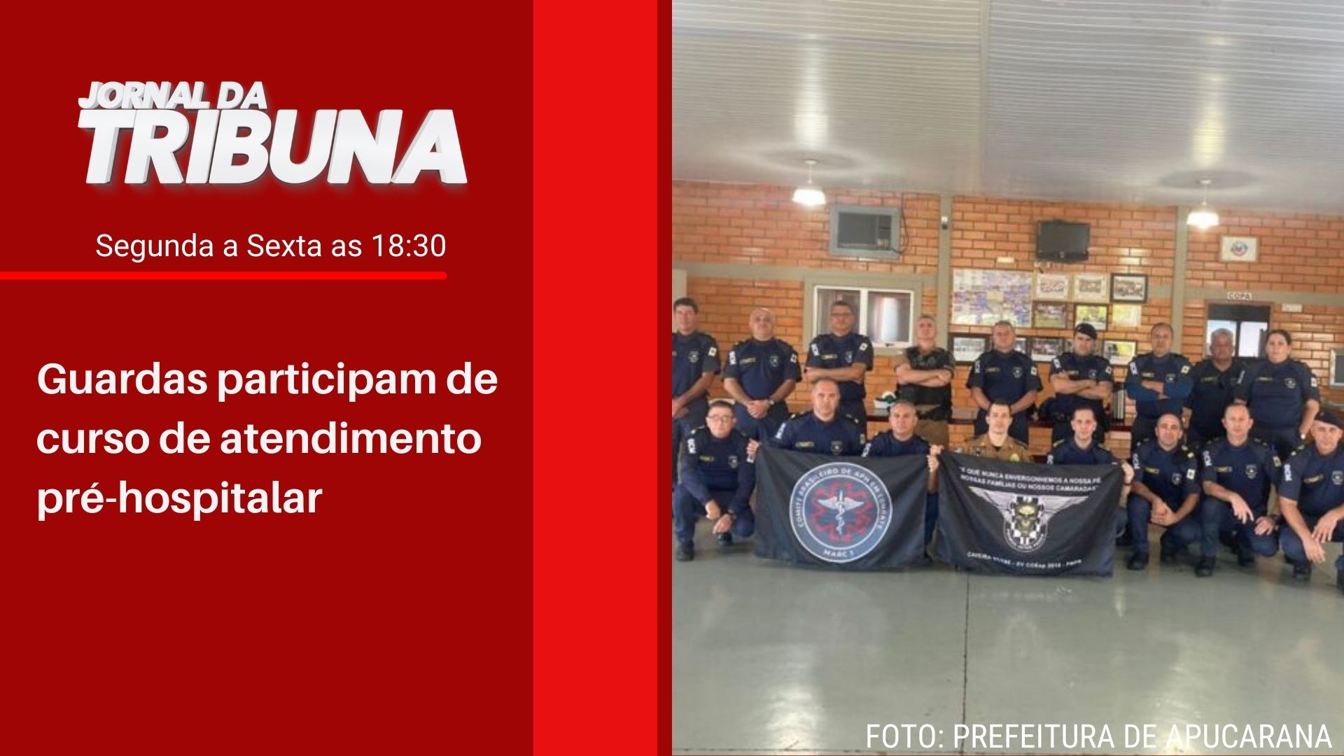 Guardas participam de curso de atendimento pré-hospitalar