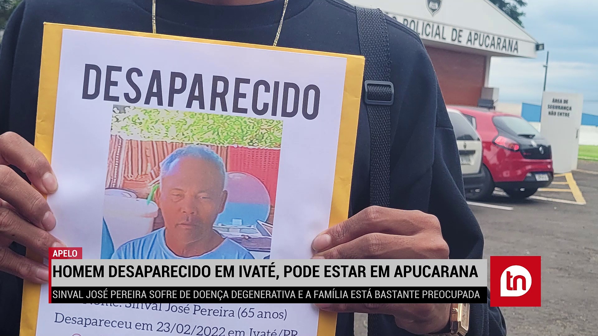 Família faz apelo para encontrar idoso que pode estar em Apucarana; veja