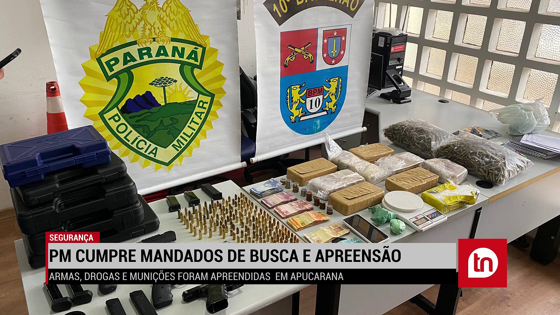 PM realiza operação contra o tráfico de drogas em Apucarana
