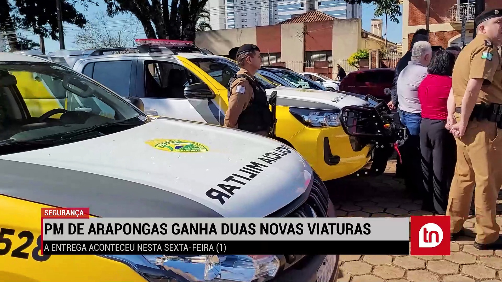 Arapongas recebe duas novas viaturas para a Polícia Militar