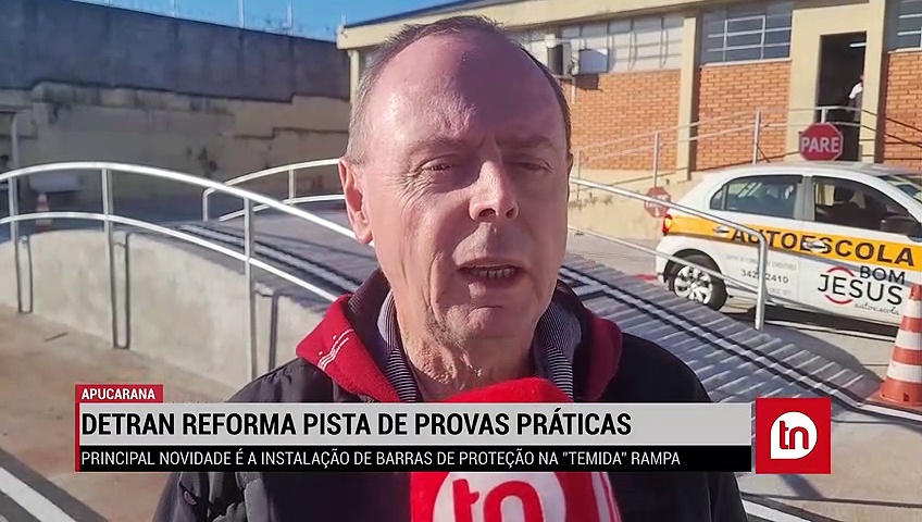 Detran reforma pista de provas práticas em Apucarana; assista