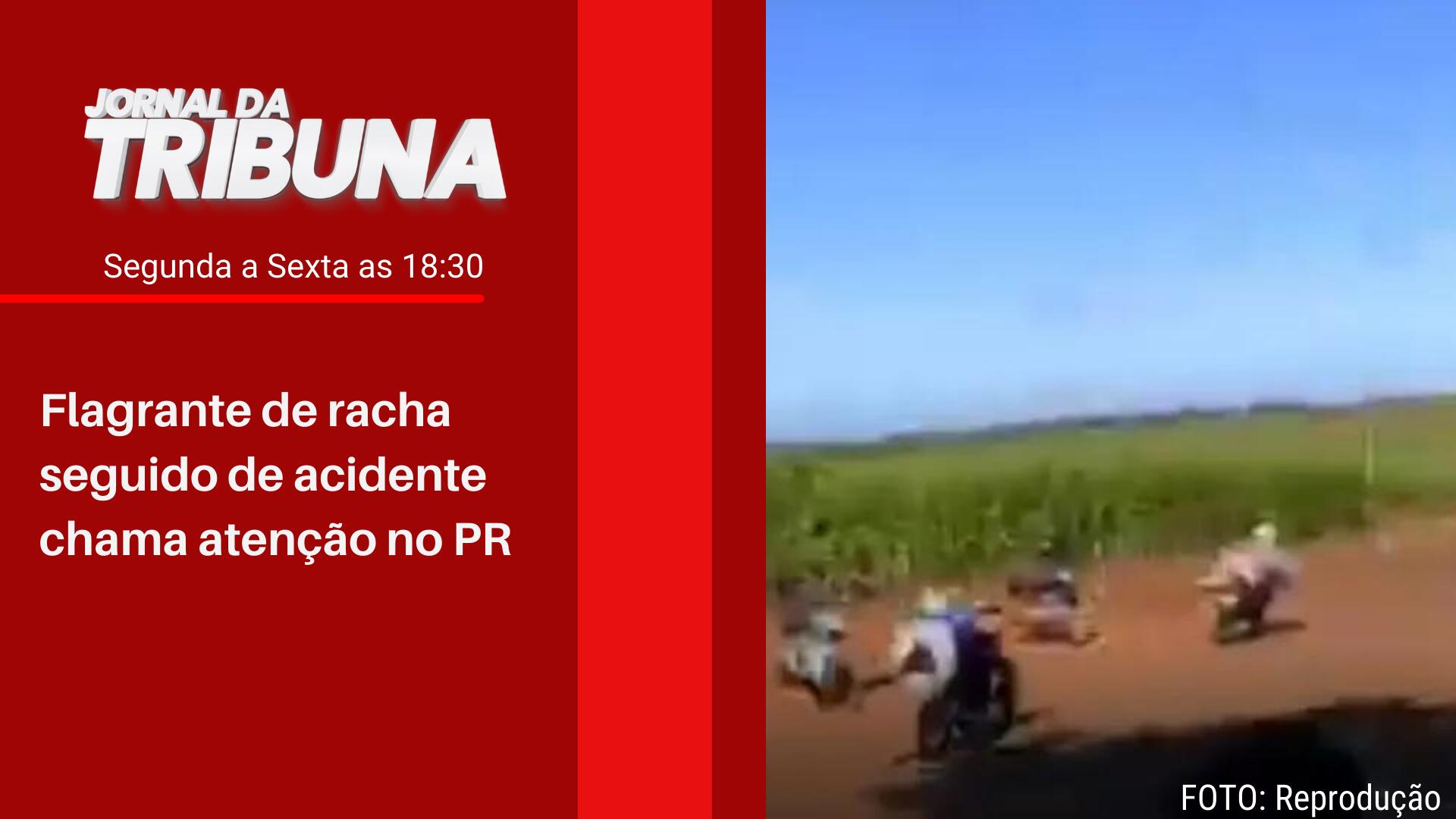Flagrante de racha seguido de acidente chama atenção no PR