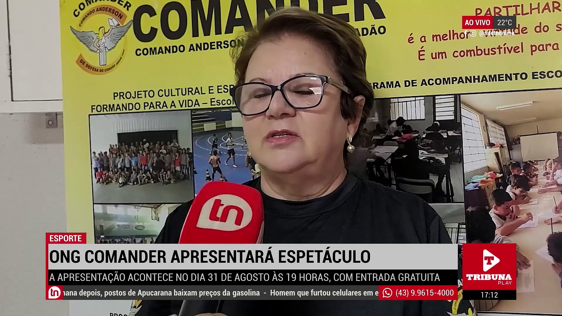 ONG Comander apresenta o espetáculo “O Rei do Show” em Apucarana