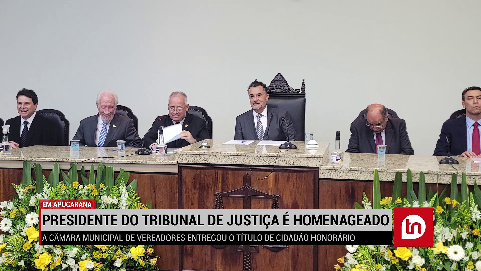 Presidente do Tribunal de Justiça do Paraná é homenageado em Apucarana